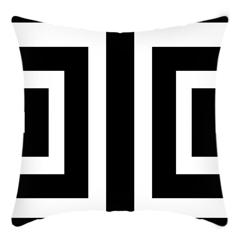 

New Art Abstract Series Black and White Printed Cushion Home Sofa Cushion Cover 45 * 45Cm pillowcase