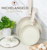 MICHELANGELO Non-stick Frying Pan with Lid Granite Non-stick Coating Scald-proof Handle Suitable for Induction Cookers