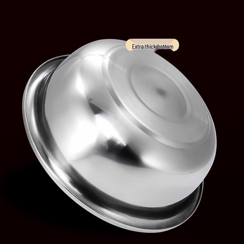 Huabeishi Thickened Stainless Steel Round Mixing Bowl