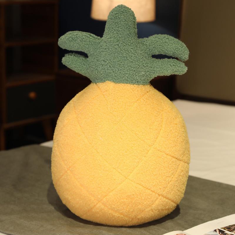 Adorable Plush Cartoon Fruit Pillow Filled With Soft Down Cotton Cute Strawberry Pineapple Persimmon For Cozy Sleep