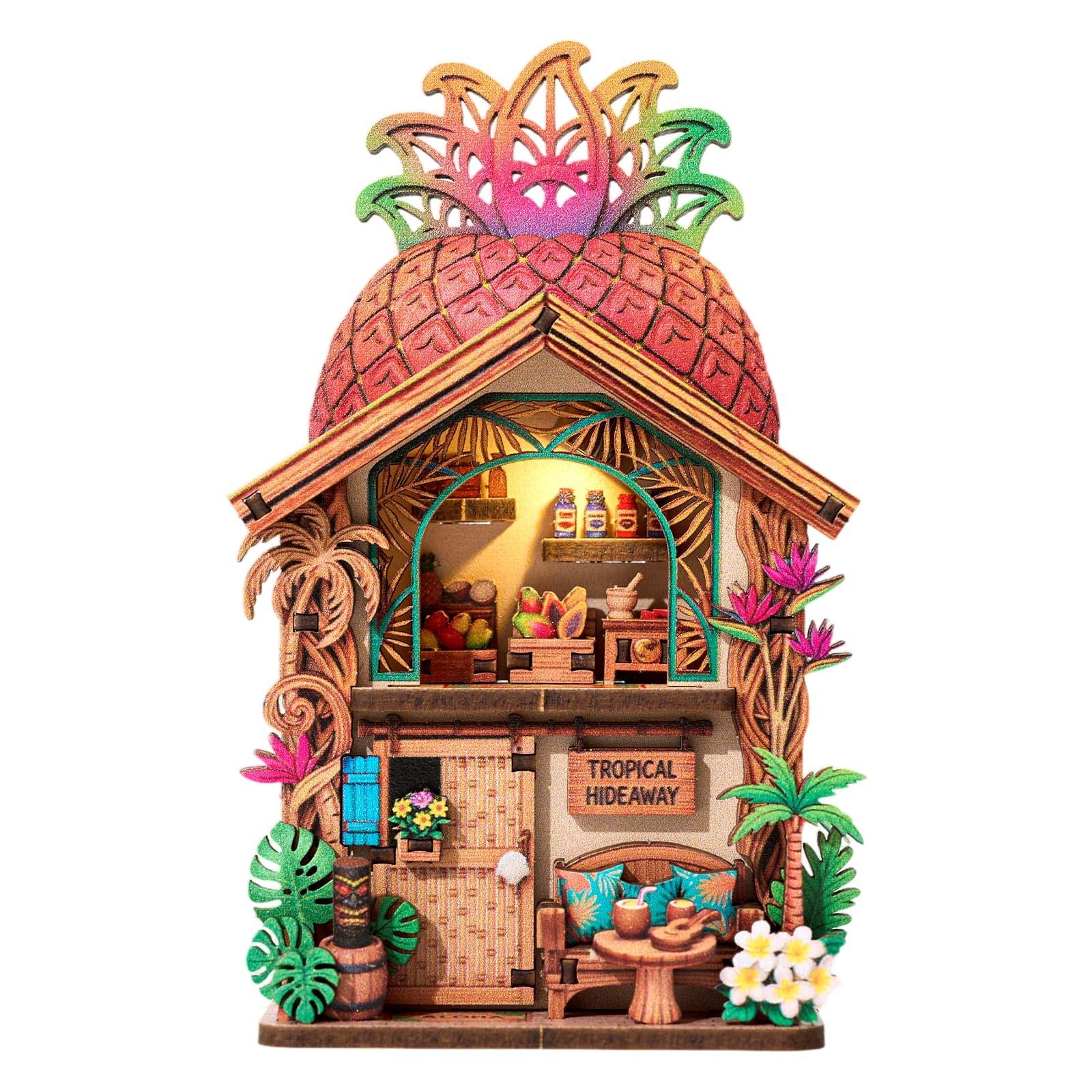 

Fridge Magnet DIY 3D Puzzle Toy Mini House Animal Dollhouse Shop Creative Assembly Model Kit Furniture Decoration Gift