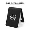 Car Emblem Driver License Cover Leather ID Credit Card Bag For Lexus IS300h NX300h IS250 RX350 NX300 Ct200h LX570 LX600 LX470 LS GC0