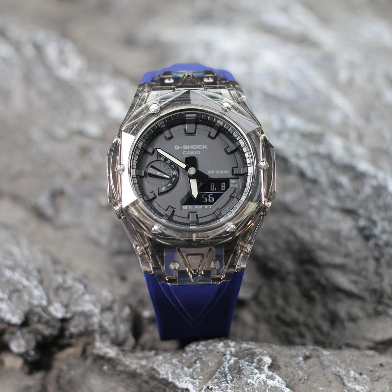 Casio Unisex Liquid Crystal/Analog Dual Display Series Watch GA-2100-1A1-(Watch4-)