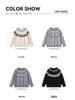 Men's Retro Fair Isle Knit Sweater - Unisex, Heavyweight, Loose Fit
