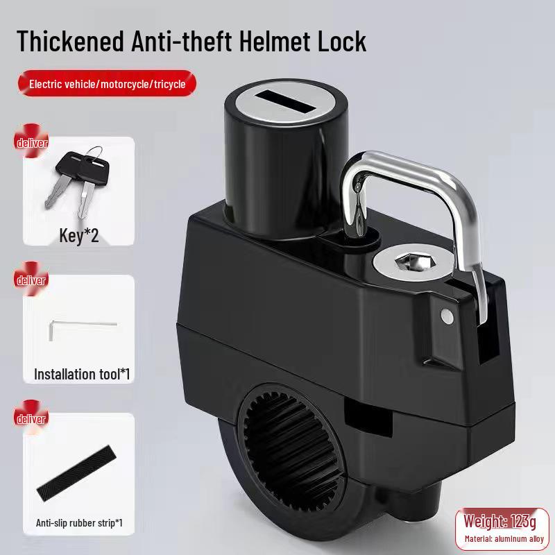 Electric Motorcycle Helmet Lock - Anti-theft Safety Hook for Secure Helmet and Item Storage