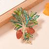 Artistic Enamel Autumn Leaf Pin Jewelry Combining Vintage Aesthetics and Natural Accent for a Distinctive Look