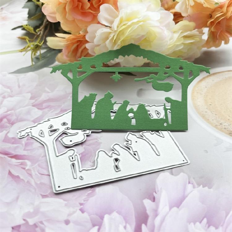 Prayer House Metal Die Cuts Embossing Template Stencil Scrapbooking for Card Die