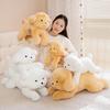 Adorable Golden Retriever Plush Pillow for Kids - Stuffed Dog Toy for Sleeping and Cuddling