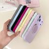For iPhone 17 Pro Case 360 Rotating Kickstand Precision Cutout Liquid Silicone Phone Cover