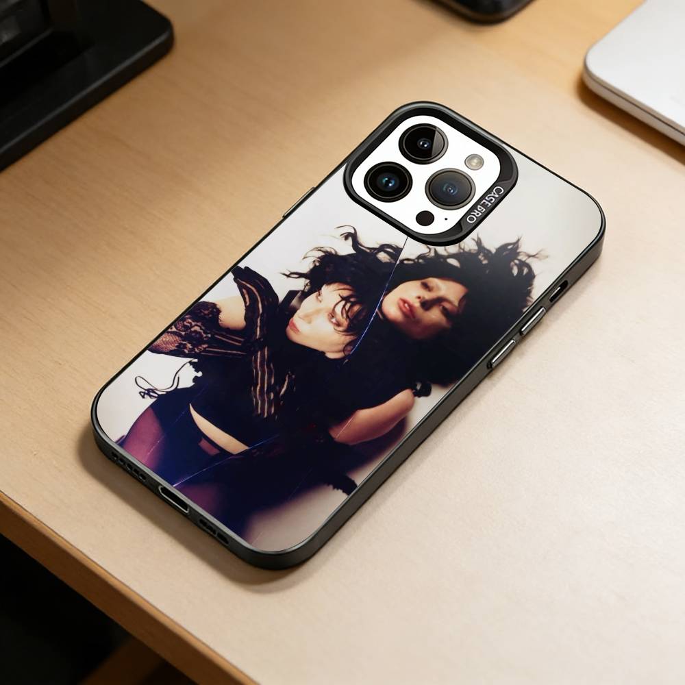 D-Talented Singer Lady Gaga Phone Case For iPhone 17,16,15,14,13,12,11 Plus,Pro Max,XS,Colorful Silver Black Cover