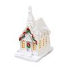 Christmas LED Light House Luminous Wooden Cabin Ornament Snow Scene Village Christmas Decoration For Home  New Year