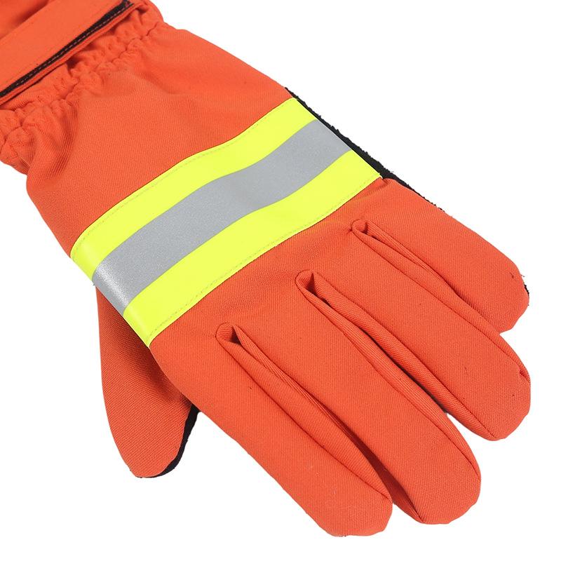 Extended Flame Retardant Heat-Insulating Five-Finger Forest Firefighting Gloves