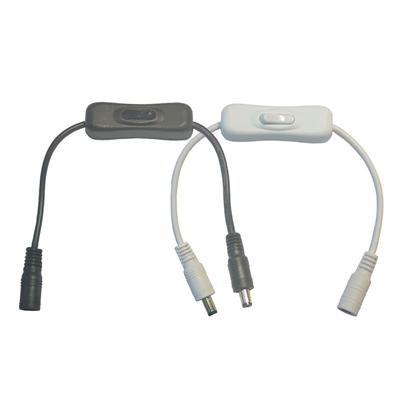 Power Adapter Extension Cord 5.5x2.1mm Female To Male Plug 5.5x2.1mm Power Switch Cable for CCTV Camera LED Strips