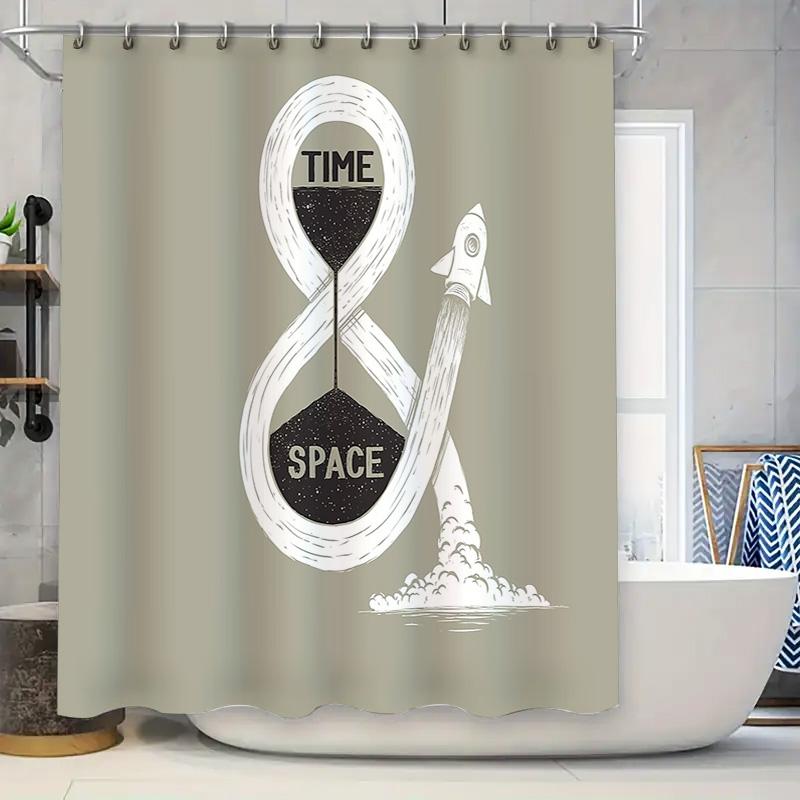 

Space Galaxy Shower Curtain Nebula Universe Starry Sky Home Decor Bathroom Set Modern Pattern Tapestry W60H190(CM)-1 Pcs