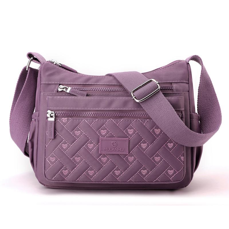 Multi-compartment Shoulder Bag Women's Crossbody Bag Large Capacity Nylon Mother Bag