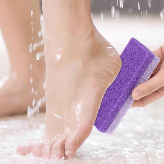 Pedicure Foot Pumice Stone Callus Remover And Scrubber for Feet And Heels Double Sided Pumice Sponge for Dead Skin Removal