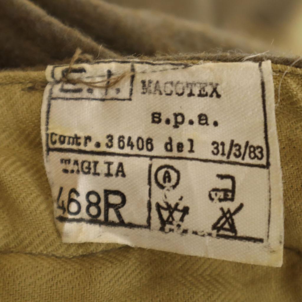 MACOTEX S.p.a 80s Italian Military Vintage Riding Pants 468R Button Fly Men's Used