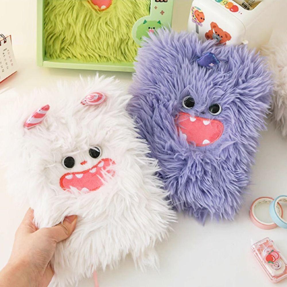 

Diary Note Pad Furry Notebook Daily Planner Kawaii Books Plush Notebook Office School Supplies