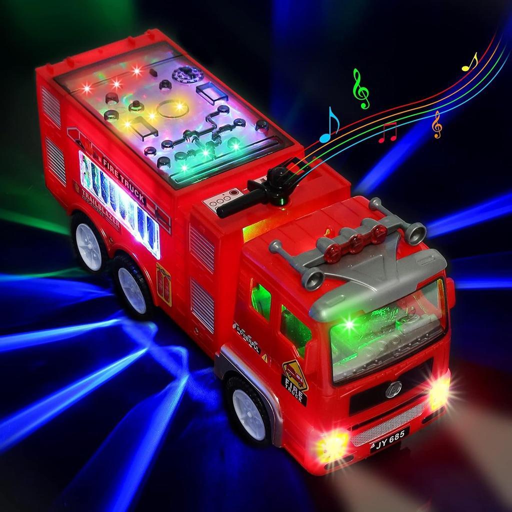 FIRE TRUCK FIRE DEPARTMENT Car CAR Driving Playing SOUNDS LIGHTS