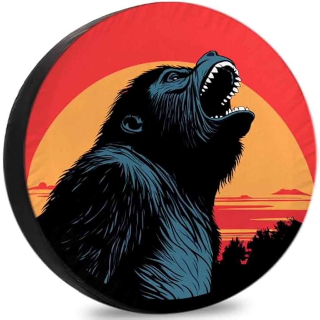 Roaring Gorilla Sunset Tire Cover Durable Vinyl RV Spare Wheel Protector for Trailer SUV