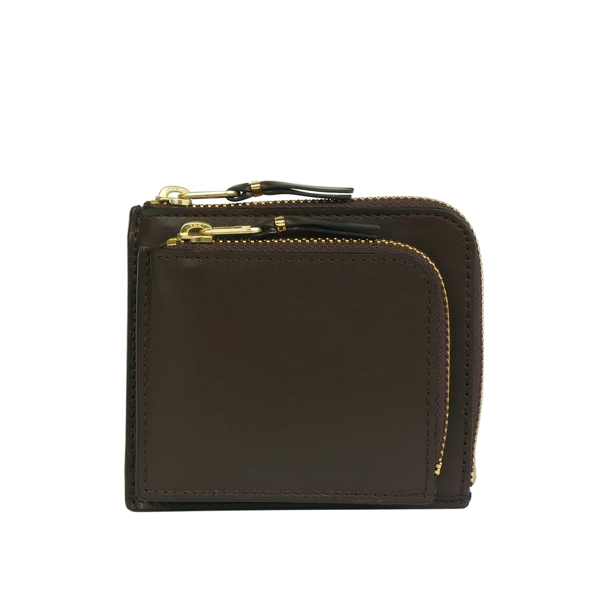 

COMME des GARCONS zipper OUTSIDE POCKET wallet coin case BROWN brown SA3100OP L-shaped men s [item] коричневий