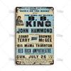 DORA Tin Sign MISES KING OF THE BLUES BB King Metal Poster Classic Metal Sign Wall Plate Home Garden Cafe Industrial Decor Old Metal Plaque