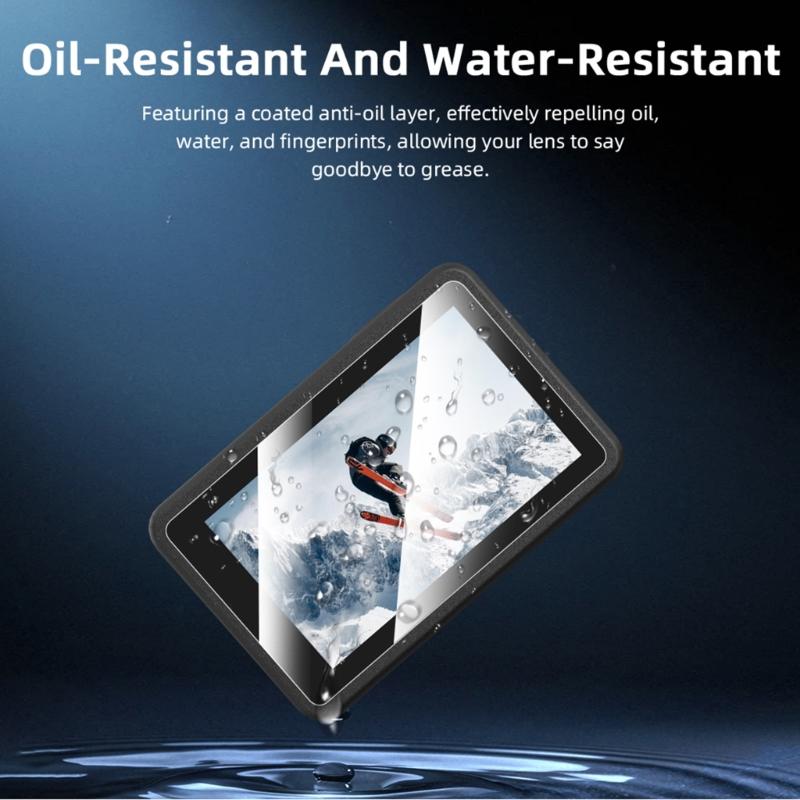 Full Coverage Tempered Glass for Action 5Pro Camera Scratch Resistant and FingerprintProof Screen Film Screen Shield