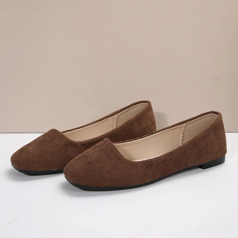 Fashion Spring and Summer Fashion New Sexy Solid Color Flat Bottom Women's Comfortable Round Toe Casual Elegant Popular Walking Shoes