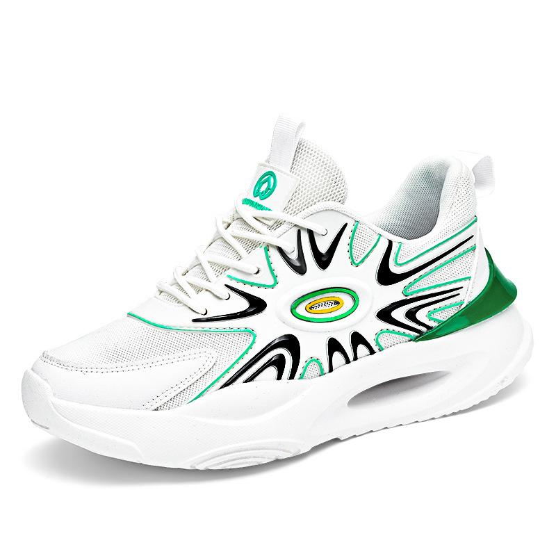 Teen Men's Shoes Summer Sports Fashion Internet Celebrity Breathable Trendy Brand Dad Shoes Stepping On Shit Feeling Mesh Casual White Shoes