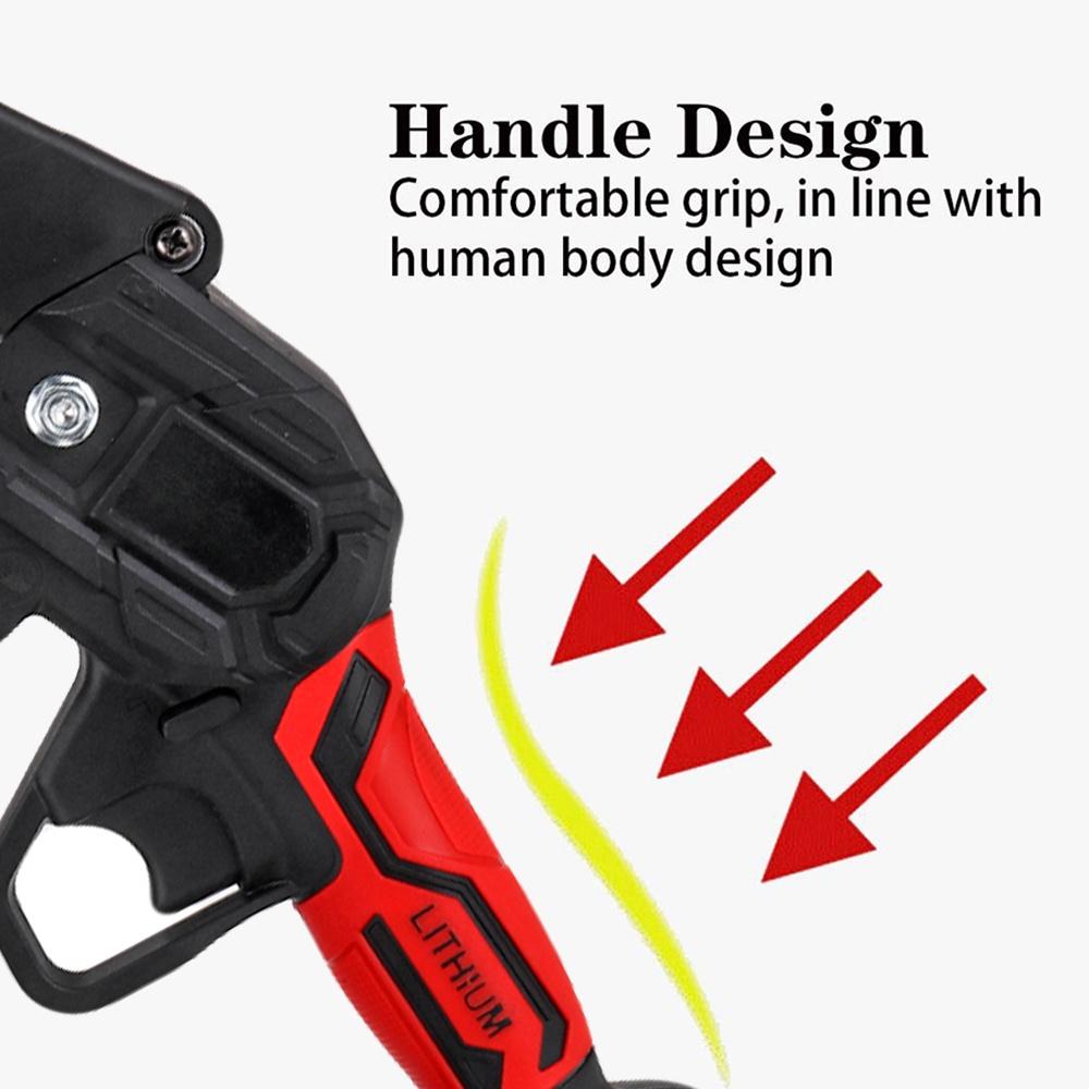 6 Inch 88V 3000W Mini Electric Chain Saw Woodworking Cordless Pruning ChainSaw One-handed Garden Tool with Battery