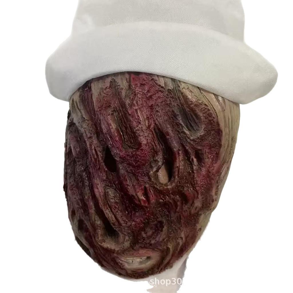 Straszna Maska Pielęgniarki - Halloweenowy Straszny Kostium na Imprezy z Żartami i Seanse