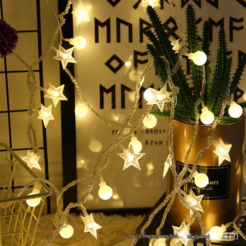 Colorful Solar LED Ball String Lights for Outdoor Christmas Decor
