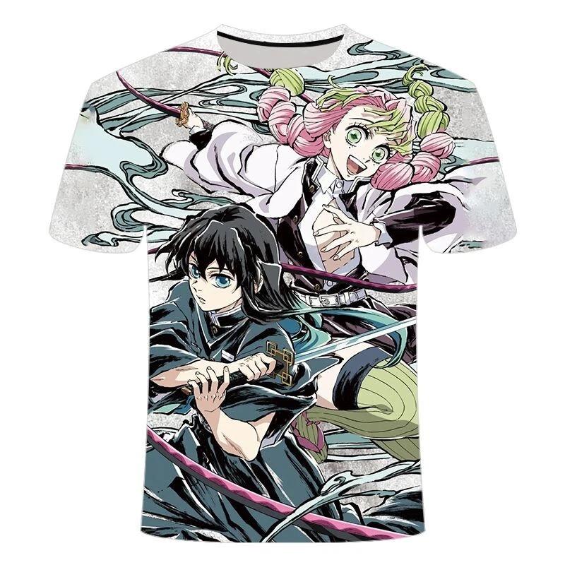 Demon Slayer Cosplay Anime Manga T-Shirt Tee Undershirt Polyester 2XL