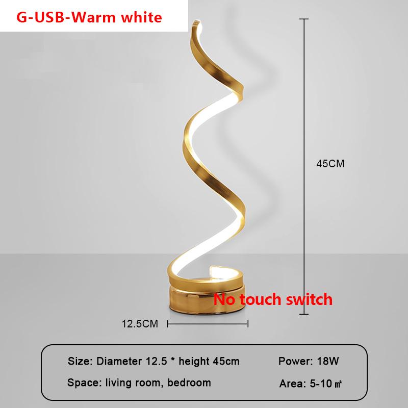LED Table Lamp USB Plug Eye Protect Desktop Decor Lights For Living Room Bedroom Bedside Study Black/white dedsk Decor Lighting