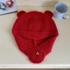 Fashion Cute Bear Ears Knitted Wool Hat Women's Autumn and Winter New Student Girl Warm Ear Protection Wool Hat