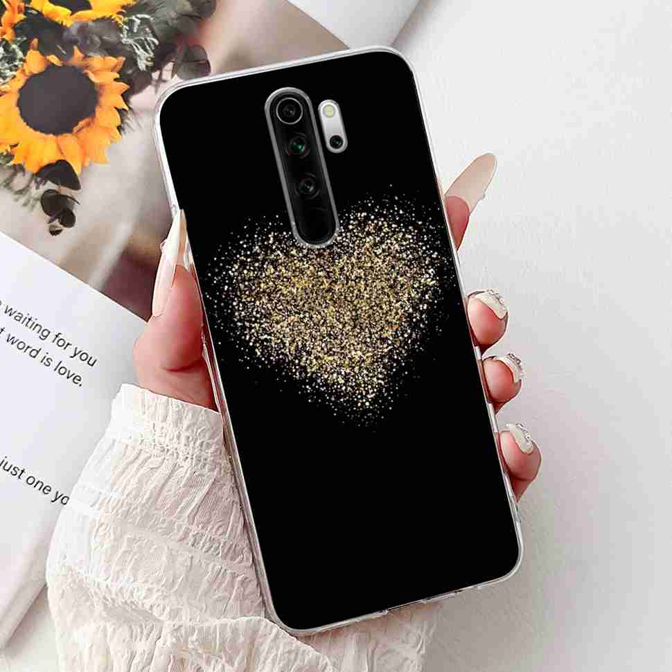 For Xiaomi Redmi Note 8 Pro 6.53" Case Luxury Flower Bow Soft Silicone TPU Cover For Redmi Note8 Pro note 8pro Shockproof Shell