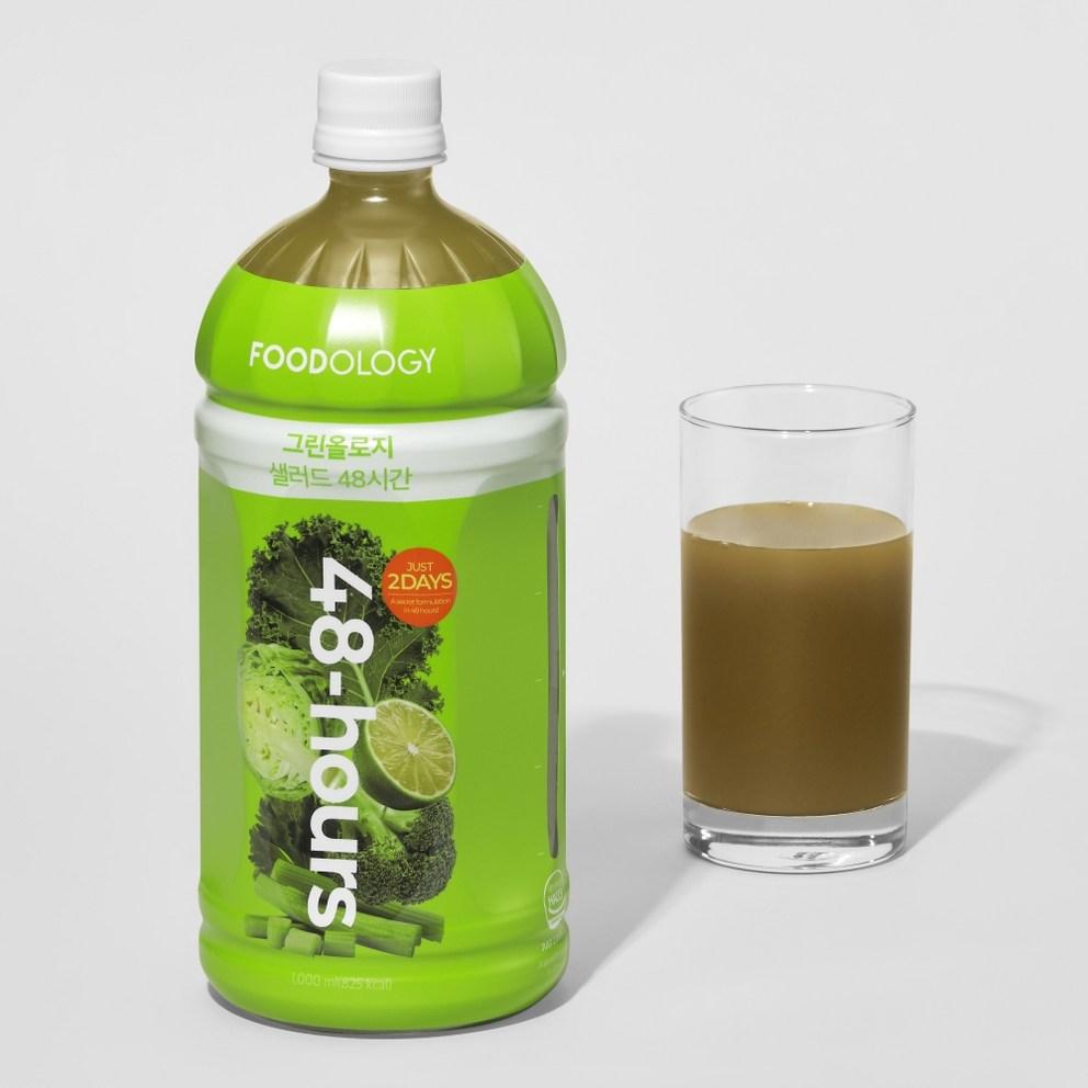 [Foodology] Greenology 48 часов / Toxology Cleanse 48 часов CCA / ABC Детокс-сок (3 Типы), 1L Greenology Salad 48 Hours