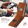 SUTENI H17 For Samsung Galaxy S22 5G Magnetic Case Card Slots Leather+TPU Kickstand Phone Cover