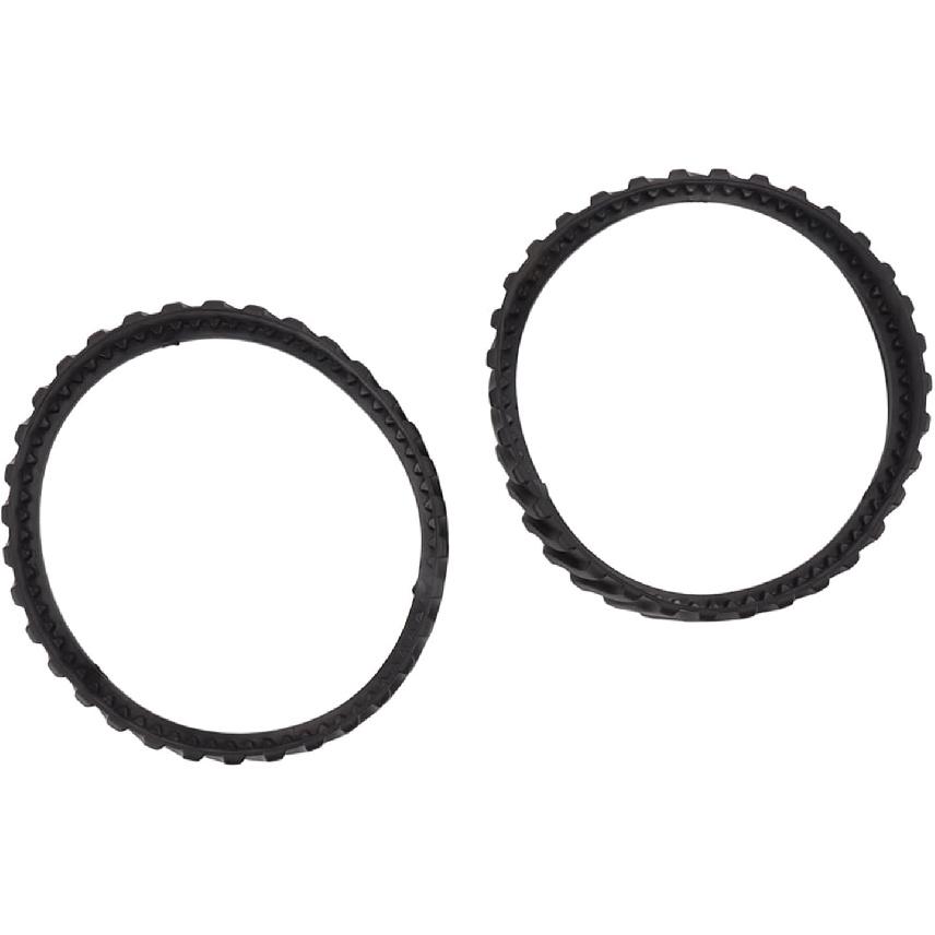 Traction Bands For Powers Wheels, 2Pcs Rubber Wavy Texture Traction Bands Rubber Tire Track Pool Cleaner Wheel Track Pool Cleaner Parts 15. 9cm Outer