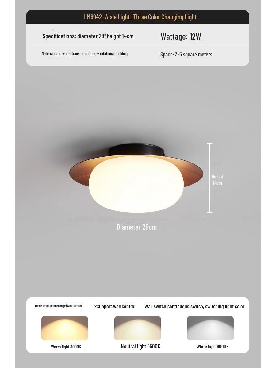 

Средневековая люстра: Лампа Wabi-Sabi из орехового дерева в стиле ретро для спальни и коридора Full Spectrum - Tri-color