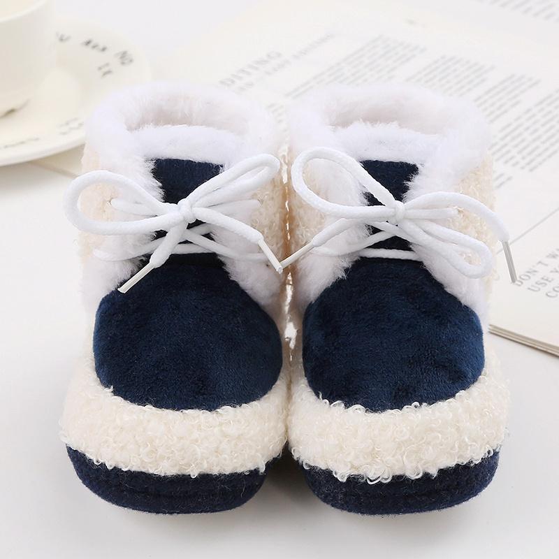 

Зимние теплые плюшевые зимние сапоги для малышей, милая мягкая обувь 12