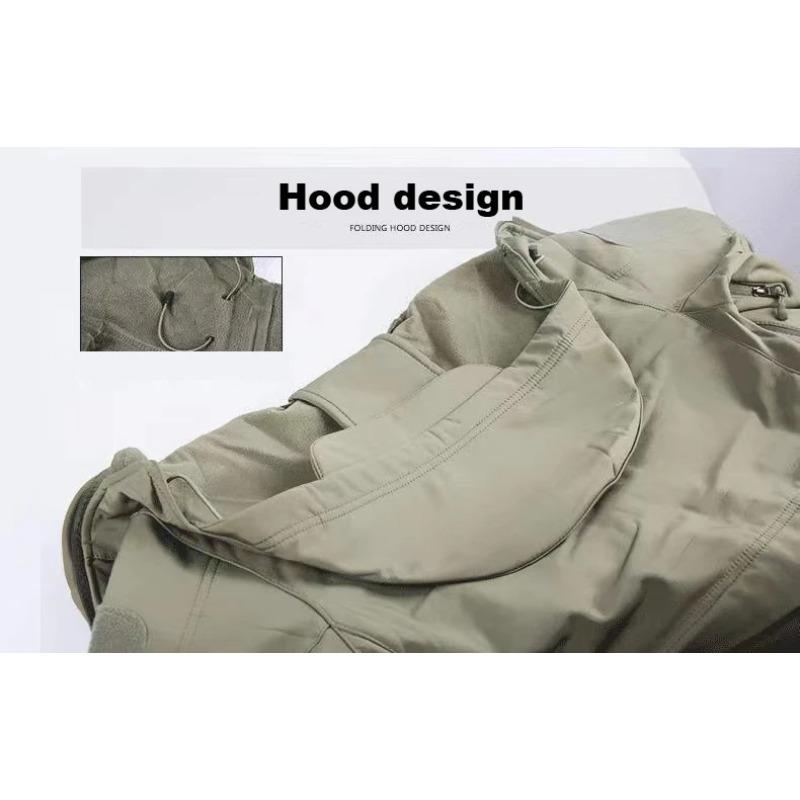 Men's Winter Autumn Softshell Fleece Jackets Windproof Outdoor Fishing Hiking Hunting Thermal Camping Cargo Coats Warm M-5XL