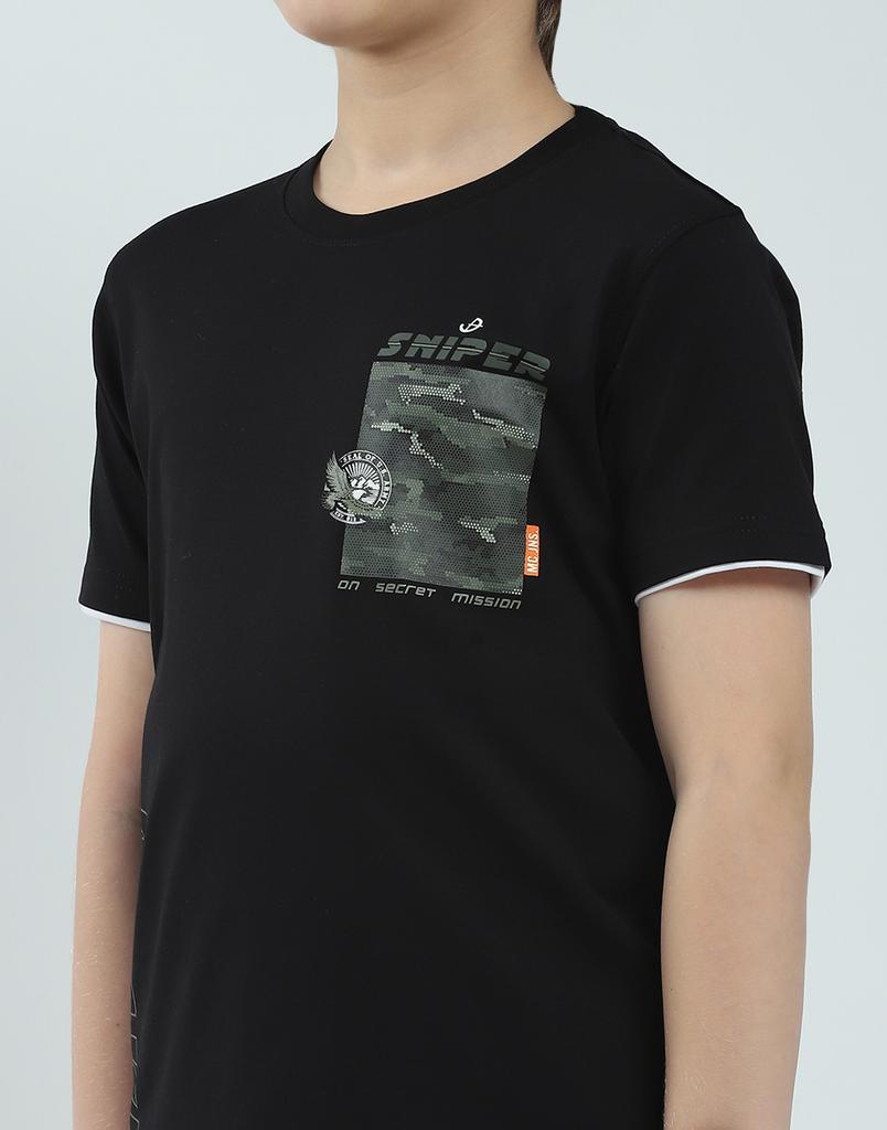 MONTE CARLO Camiseta Estampada de Gola Redonda para Meninos