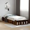 Bed Frame Smoked Oak 75 X 190 Cm Particleboard