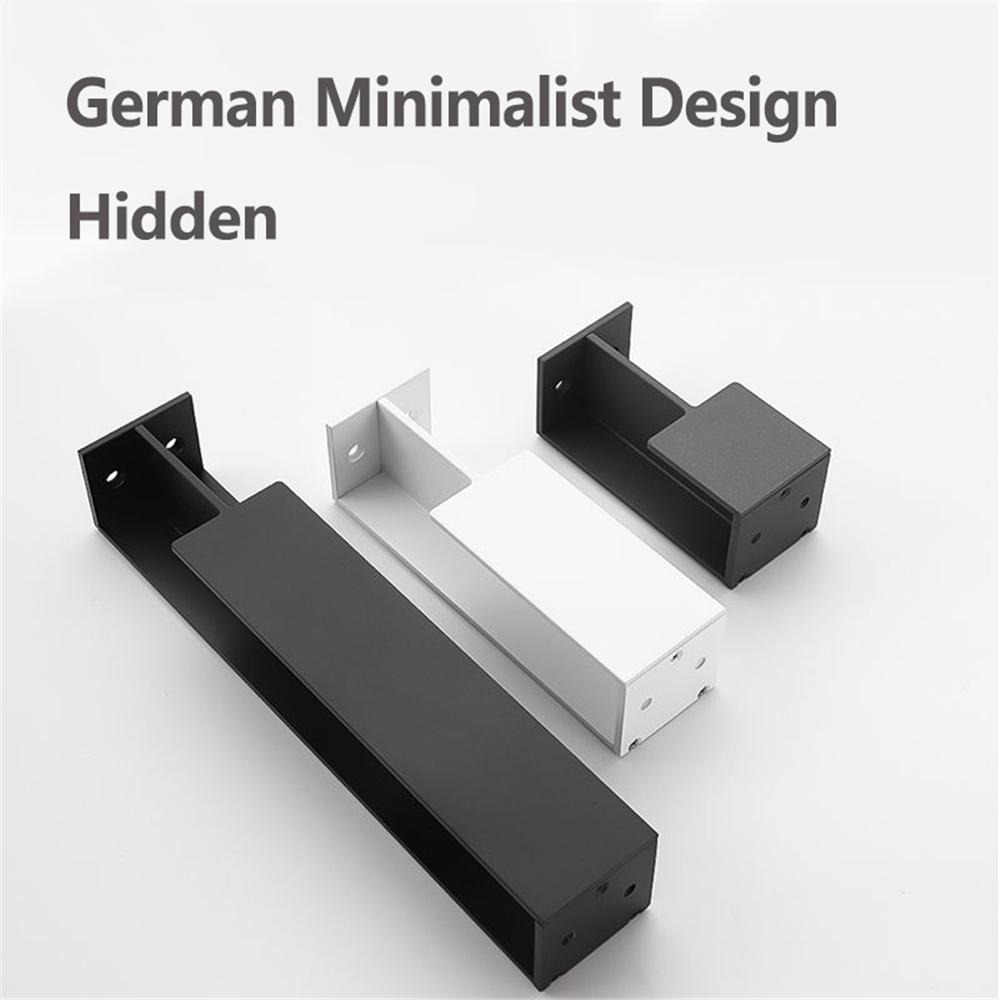Deutscher einfacher Schiebetürgriff Tasche Holztür Eingebauter Möbelgriff Kollisionsschutz Aluminiumlegierung Hardware Türgriffe