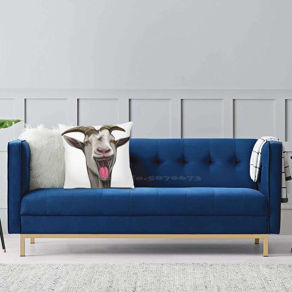 Goat Simulator Classic Soft Comfortable Pillowcase Goatsimulator Goat Simulator Simulate Games Headshot Big Tongue Tending