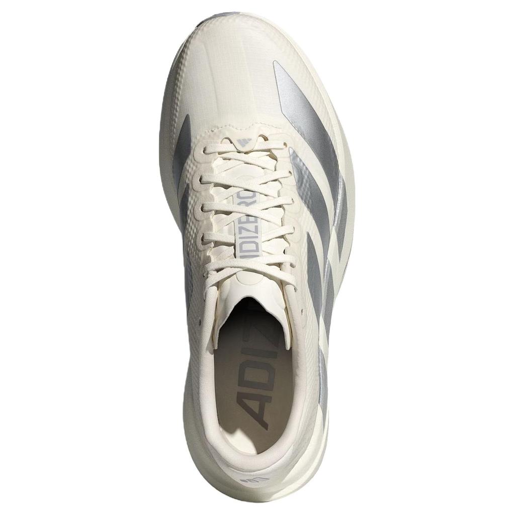 Adidas Adizero Evo Sl Running Shoes Comfortable Slip Resistant Durable Rebound Women sneaker Bright-White Light-Silver KI6928
