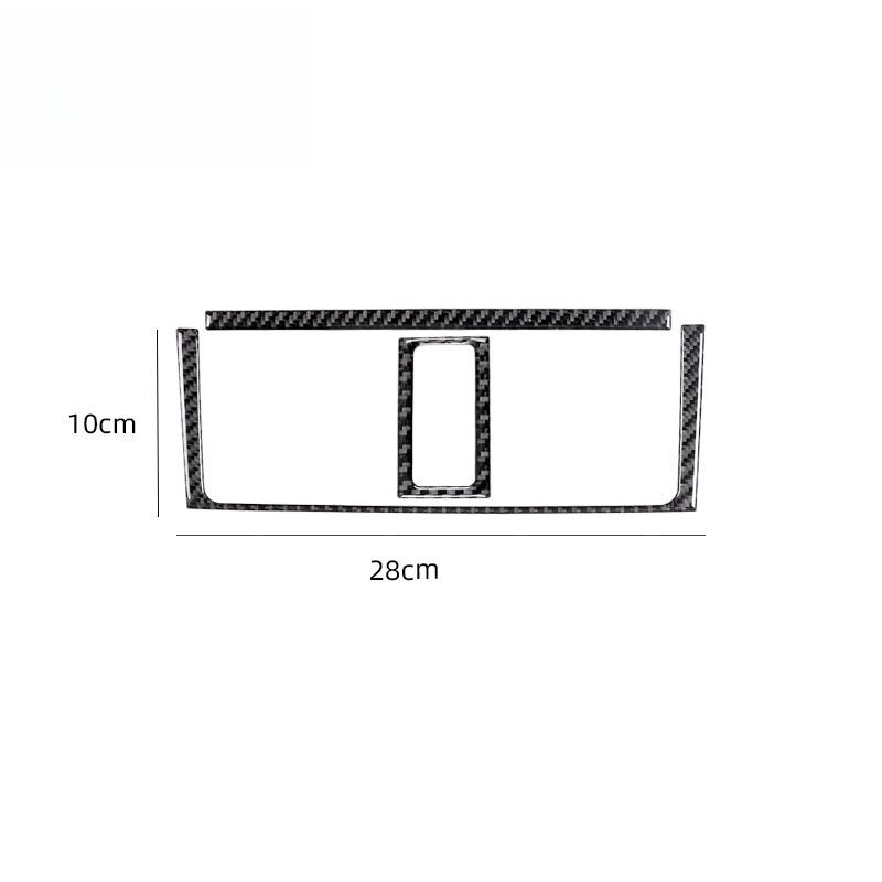 For Honda Accord Sedan 2003-2007 Center Air Outlet Vent Real Carbon Fiber Cover Sticker Interior Trim Accessories