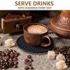 6pcs/set Round Silicone Coasters Desktop Water Cup Anti Scalding And Heat-Insulating Mat Non-Slip Tea Cup Protector Pad