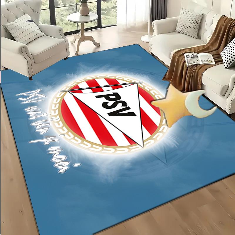 1PC Psv Sports Emblem Floor Mat for Living Room, Game Rooms, Office, Bedroom, Office Floor Mat Playful Design, Christmas fan gifts